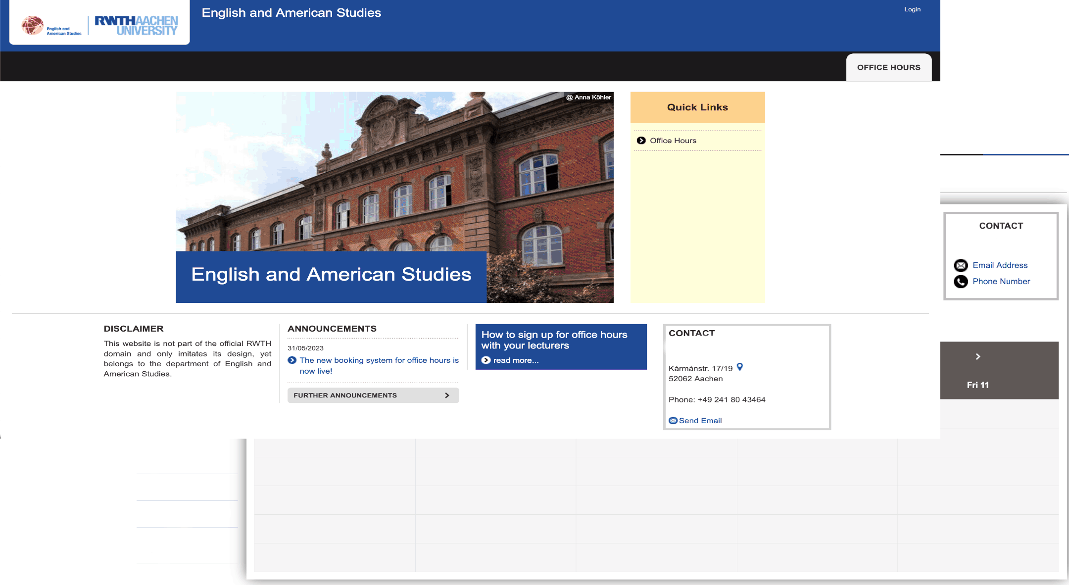 Anglistik Web Screenshot